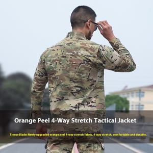 Chaqueta de camuflaje antitáctica elástica de cuatro vías para hombre resistente al desgaste para <span class=keywords><strong>caza</strong></span> - Product Image 4