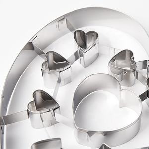 Ornement de Noël en acier inoxydable 3D de haute qualité en forme de coeur avec des découpes intérieures <span class=keywords><strong>emporte</strong></span>-pièces - Product Image 2