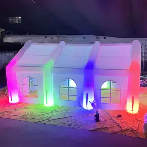 Nieuw Ontwerp Opblaasbare Nachtclub Tent Marquee Bruiloftsfeest Vierkant Tenthuis