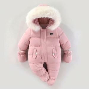 Cotton Kids Winter Thick Jumpsuit Infant Baby Boys Girls <b>Snowsuit</b> Romper Windproof Long Sleeve Romper - Product Image 5