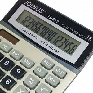 Calculadora JS-872 de 16 Dígitos, Solar, Doble Alimentación, Plástico ABS, Apagado Automático, Venta al Por Mayor Internacional - Product Image 2
