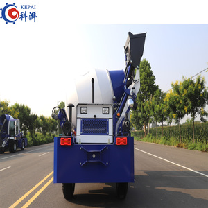 CAPAI KPM2.6 Camion malaxeur à béton autochargeur haute efficacité avec pompe, moteur contrôlé par PLC, entraînement avant gauche, Cubic - Product Image 2