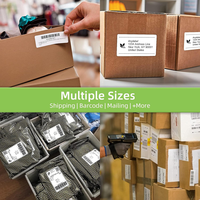 Rollo de Etiquetas Térmicas al por Mayor de Fábrica, 4 Pulgadas x 3 Pulgadas, Etiquetas Autoadhesivas para Códigos de Barras y Direcciones, Compatibles con Impresoras Térmicas Zebra