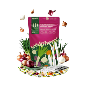 10 Gourmet vườn hành tây trồng loạt các gói 2,900 + không biến đổi gen gia truyền thân thiện với môi hiện đại phát triển trong nhà/ngoài trời - Product Image 1