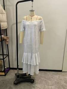 Pacific Island Art Design Een Schouder Zeemeermin Fishtail Jurk Custom Logo Zomer Dames Diepe V-Hals Avondjurk Samoan Jurk - Product Image 5