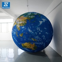 Planète géante gonflable de la terre gonflable gonflable faite sur commande de planète avec la LED pour la décoration d'art