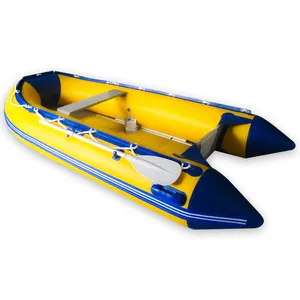 Rancoo Weihai Rowing PVC Skiff Inflatable Boat Sale Fishing Custom-made Full Size inflatable Small finishing boat
