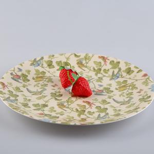 Assiette à fruits en mélamine de 10 pouces avec motif végétal, durable, jaune, pour servir les aliments - Product Image 6