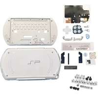 1 Juego de Carcasa Completa Inalámbrica Compatible con PSP Go, Material ABS, Multicolor, Reemplazo Completo con Kit de Botones