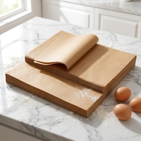 Papier sulfurisé double face en silicone, prédécoupé, écologique, non blanchi, qualité alimentaire supérieure, imperméable, résistant à la graisse et antiadhésif pour la cuisson du pain
