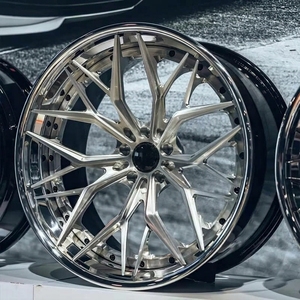 Jantes forgées sur mesure 2 pièces à déport profond 5x112/114.3/120 compatibles Audi Mercedes Jeep, en alliage d'aluminium sur mesure, finition argentée, pour automobile - Product Image 3