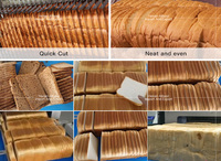 Nouvelle machine de découpe horizontale automatique pour pain, capacité de 1200 tranches/heure, portable pour boulangerie