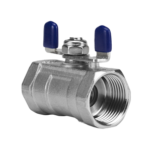 304/316ステンレス鋼一体型バタフライハンドル付きボールバルブ（水道水用） - Product Image 3