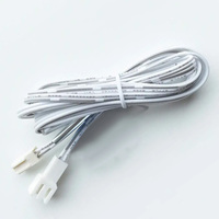 Lampu Kabinet LED Kabel Ekstensi 2M 12-24Vdc Maks 3A Kawat 20AWG dengan Konektor Pria/Wanita 2510 Plug-and-Play Tahan Lama