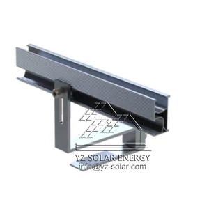 Rail <span class=keywords><strong>de</strong></span> montage <span class=keywords><strong>de</strong></span> panneau solaire photovoltaïque solaire YZ AL6005-T5 profilé en aluminium anodisé Installation rapide Garantie <span class=keywords><strong>de</strong></span> 25 ans ouverte - Product Image 4