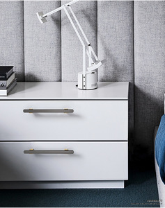 96mm Aluminum Alloy Modern Dresser Drawer Door Handles for Bedroom Kitchen Cabinets Living Room Villa Hotel-Durable Easy - Product Image 4