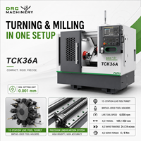 Tour CNC TCK36A à banc incliné à 45 degrés, centre de tournage CNC à guidage linéaire, alésage de broche 48 mm, 7,5 kW