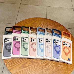 เคสโทรศัพท์แม่เหล็กแบบด้านสำหรับ iPhone 18 17 16 15 Pro Max พร้อมขาตั้งวงแหวน ป้องกันการกระแทก ฝาหลังแบบมีสไตล์ - Product Image 6