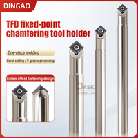 Outil de chanfreinage à point fixe TFD pour centre d'usinage CNC, fraise de chanfreinage pour perçage de centrage, gravure, fraisage de lignes et rainurage en V