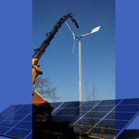Éolienne HLD 10 kW 5000 W à contrôle de pas, générateur éolien, diamètre du rotor 7,5 m, 96 V-400 V, démarrage de la production d'énergie éolienne à 3 m/s