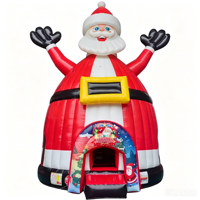 Château gonflable géant Père Noël pour Noël, tente de camping extérieure, activités de festival, location