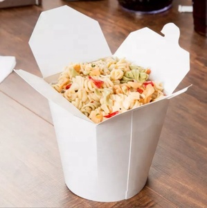 Caja Bento de cartón Kraft desechable <span class=keywords><strong>para</strong></span> comida china, sopa de fideos y pasta <span class=keywords><strong>para</strong></span> llevar, almuerzo con impresión en relieve - Product Image 2