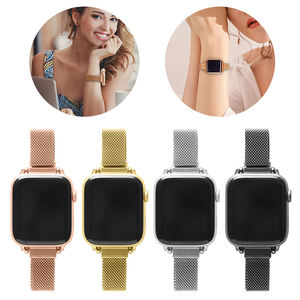 <span class=keywords><strong>Bracelet</strong></span> milanais en maille pour montre <span class=keywords><strong>Apple</strong></span> <span class=keywords><strong>watch</strong></span> <span class=keywords><strong>44</strong></span> 40 42 38 <span class=keywords><strong>MM</strong></span>, bijoux de luxe pour femmes - Product Image 6