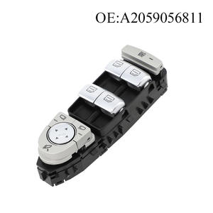 Boutons d'interrupteur de lève-vitre électrique A2059056811 pour véhicules Mercedes-Benz, nouveau matériau ABS, 12V, pièces automobiles transfrontalières - Product Image 4