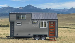 Maisons Tiny sur Roues <span class=keywords><strong>Pas</strong></span> Chères en Chine Cabine Préfabriquée Remorque Maison - Product Image 4