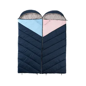Экстренный водонепроницаемый спальный мешок с капюшоном, походный портативный двойной спальный мешок для отдыха на открытом воздухе, путешествий, походы, 0 - 10 градусов
