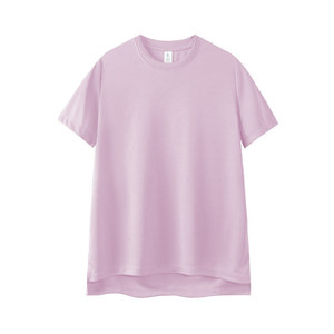 Women's Casual Crew Neck Short Sleeve T-Shirt Wood Green Solid Color Polyester Lightweight Leisure Wear - Product Image 2