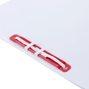 Deli Two Hole Document Clip Plastic Binding Strip Office Supply Colored 50 Sets 5548 - Product Image 4