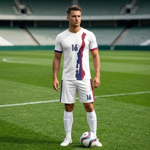 Maillots de football Fanshi de haute qualité à impression numérique, personnalisés, confortables pour l'entraînement, 100% polyester, vêtements de football, <span class=keywords><strong>maillot</strong></span> de foot - Product Image 6