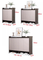 Meuble de rangement mural portable et moderne pour chaussures, étanche, grande capacité, multi-niveaux, console d'entrée pour la maison