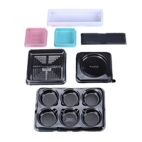 Mini Cupcake Container Dome Muffin Holders Moon Cake Blister Packaging Muffin Pod Dessert Mooncake Packaging Box Clear Plastic/