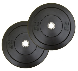 Placa de levantamiento de pesas para gimnasio, placa de parachoques, placas de goma con <span class=keywords><strong>cemento</strong></span> interior - Product Image 2