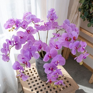 กล้วยไม้ยางเทียม7หัวผีเสื้อสัมผัสจริง - Product Image 5