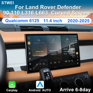 STWEI pour Land Rover Defender 2020-2025 Autoradio multimédia Android 14 11,4 pouces Écran incurvé haute définition Carplay - Product Image 3