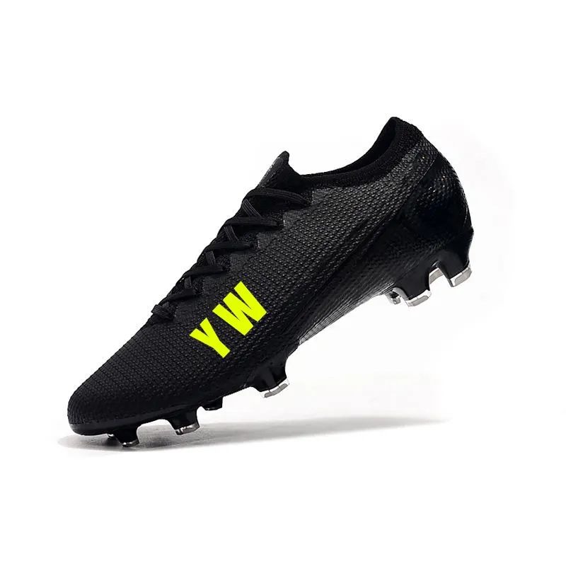 New Arrivals FG Black Football Soccer Shoes New Football Boots Soccer Cleats Men Shoes Football Soccer Shoes