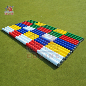 Polos de salto de caballo, accesorios equinos, 3mL, mástil de plástico de un solo color para show jump, sin madera con relleno - Product Image 4