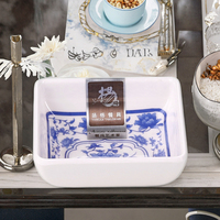 Nouveau modèle de pivoine carré restaurant chinois petit plat de sauce