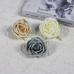 ดอกไม้ประดิษฐ์ ดอกกุหลาบวินเทจ ดอกกุหลาบชาใหม่ ดอกไม้ผ้าไหม ขายส่ง ดอกคามิลเลีย ดอกกุหลาบ ฉากหลังงานแต่งงาน ของตกแต่งนุ่มนวล ศิลปะดอกไม้ - Product Image 2