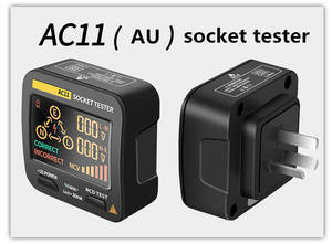 Testeur de tension intelligent de prise de courant AC11, nouveau testeur numérique de Test Rcd NCV, prise US/UK/EU/AU, sans Phase - Product Image 3