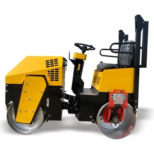Rodillo Vibratorio de Doble Tambor Amarillo, Importado, con Sistema Hidráulico, Equipo para Construcción de Carreteras - Product Image 3