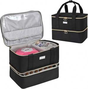Échantillon gratuit trois couches grande capacité organisateur de maquillage stockage vernis à ongles étui de voyage outils de <span class=keywords><strong>manucure</strong></span> <span class=keywords><strong>valise</strong></span> - Product Image 1