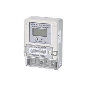 Igercn ddsy1877 wifi thông minh trả trước điện kWh/watt mét đơn giai đoạn năng lượng mét LCD 6 + 2 hiển thị độ chính xác lớp 1.0 - Product Image 1