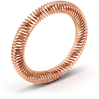 Ressort hélicoïdal incliné en cuivre béryllium et acier inoxydable, contact conducteur haute tension en forme de doigt, ressort en O pour joints