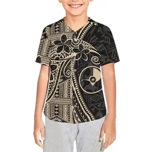 Custom Baseball Uniform Yap State Polynesian Style Teen Boy Girls Fitness Sport Jersey Dye Sublimation Baseball Shirt Drop Ship