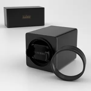 2024 Novo design atualizado de patente preto único 1 caixa de agitação de relógio enrolador automático de relógio para fornecedor