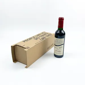 Custom Barato Impresso Portable Beers Box Papelão Ondulado Caixa De Papel De Embalagem De Vinho 3 Garrafa Caixa De Champagne Placa Ondulada